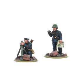 SOVIET NAVAL BRIGADE FORWARD OBSERVER TEAM set di miniature IN RESINA warlord games BOLT ACTION età 14+