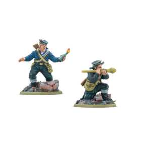 SOVIET NAVAL BRIGADE TANK HUNTERS ANTI-TANK TEAM set di miniature IN RESINA warlord games BOLT ACTION età 14+
