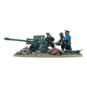 ZIS-3 DIVISIONAL GUN WITH SOVIET NAVAL BRIGADE CREW set di miniature IN RESINA E METALLO warlord games BOLT ACTION età 14+