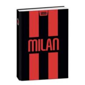 DIARIO non datato MILAN da 12 mesi SCUOLA giornaliero 2026 2027 seven STRISCE calcio STANDARD