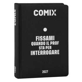 DIARIO datato BLACK AND WHITE da 16 mesi MINI piccolo COMIX agenda 2026 2027 scuola FISSAMI