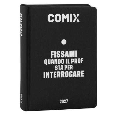 DIARIO datato BLACK AND WHITE da 16 mesi MINI piccolo COMIX agenda 2026 2027 scuola FISSAMI