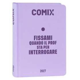 DIARIO datato LILLA da 16 mesi MINI piccolo COMIX agenda 2026 2027 scuola FISSAMI