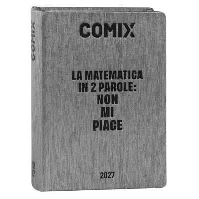 DIARIO datato GEAR BLACK da 16 mesi MINI piccolo COMIX agenda 2026 2027 scuola LA MATEMATICA
