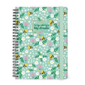 AGENDA 2027 legami BEE GREEN settimanale WEEK da 12 mesi LARGE fotografica SPIRALATA