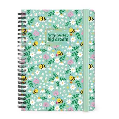 AGENDA 2027 legami BEE GREEN settimanale WEEK da 12 mesi LARGE fotografica SPIRALATA