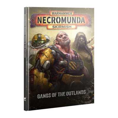GANGS OF THE OUTLANDS manuale IN INGLESE warhammer NECROMUNDA SKIRMISH età 12+