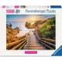 PUZZLE 1000 PEZZI ravensburger STAIRWAY TO CAMILO BEACH ALGARVE beautiful walkways 70 X 50 CM