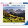 PUZZLE 1000 PEZZI ravensburger DOLOMITI IN AUTUNNO originale 70 X 50 CM