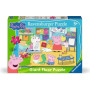 PUZZLE 24 PEZZI ravensburger PEPPA PIG giant floor puzzle ORIGINALE 69 x 49 cm