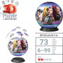 PALLA K-POP DEMON HUNTERS ravensburger 3D PUZZLE senza colla 73 PEZZI età 6+