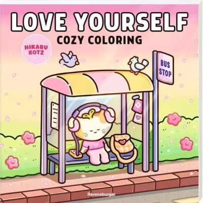 COZY COLORING kit artistico LOVE YOURSELF ravensburger HIKARU KOTZ da colorare