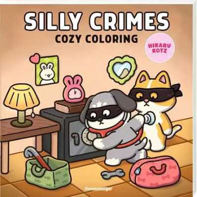 COZY COLORING kit artistico SILLY CRIMES ravensburger HIKARU KOTZ da colorare