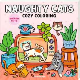 COZY COLORING kit artistico NAUGHTY CATS ravensburger HIKARU KOTZ da colorare