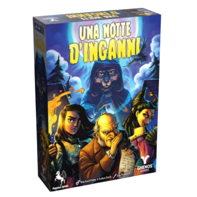 UNA NOTTE D'INGANNI gioco da tavolo CON LE CARTE ghenos games IN ITALIANO età 8+