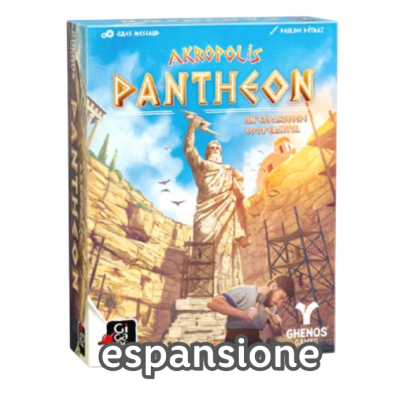 PANTHEON espansione per AKROPOLIS gioco da tavolo GESTIONALE gigamic IN ITALIANO età 8+