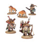 CACCIATORI CON DENTI A SCIABOLA hunters with sabrefangs OGOR MAWTRIBES warhammer AGE OF SIGMAR età 12+