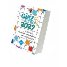 CALENDARIO 2027 biembi UN QUIZ TIRA L'ALTRO senza supporto in legno REFILL per allenare la mente
