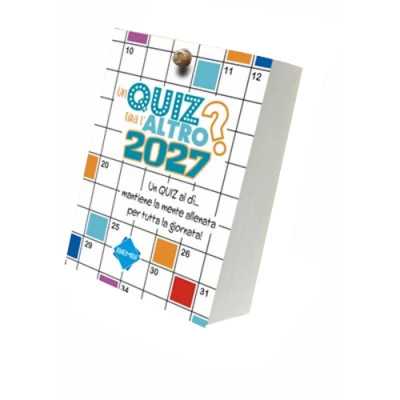 CALENDARIO 2027 biembi UN QUIZ TIRA L'ALTRO senza supporto in legno REFILL per allenare la mente