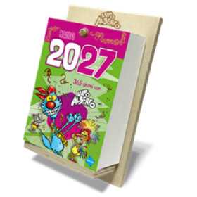 CALENDARIO 2027 biembi LUPO ALBERTO con supporto IN LEGNO silver