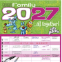CALENDARIO 2027 biembi LUPO ALBERTO quadrato 30X30CM da parete FAMILY PLANNER silver