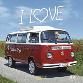 CALENDARIO 2027 korsch verlag I LOVE quadrato 30X30CM da parete