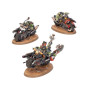 MOTOCIKLIZTI orchi WARBIKERS set di miniature ORKS games workshop WARHAMMER 40K età 12+