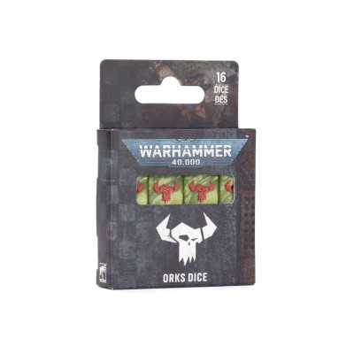 DADI DEGLI ORCHI dice set DA 16 DADI warhammer 40k ORKS età 12+