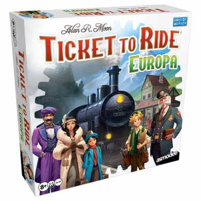 TICKET TO RIDE EUROPA REFRESH gioco da tavolo PER FAMIGLIE asmodee IN ITALIANO età 8+