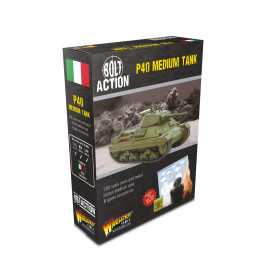 P40 MEDIUM TANK miniatura BOLT ACTION warlord games IN METALLO E RESINA età 14+