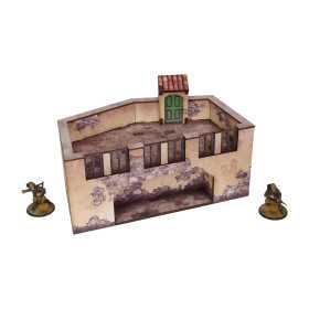 ITALY TERRACE elemento scenico WW2 micro art studio DIPINTO prepainted