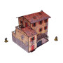 ITALY LARGE HOUSE elemento scenico WW2 micro art studio DIPINTO prepainted