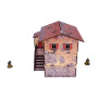 ITALY LARGE HOUSE elemento scenico WW2 micro art studio DIPINTO prepainted