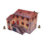 ITALY LARGE HOUSE elemento scenico WW2 micro art studio DIPINTO prepainted