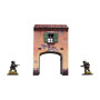 ITALY GATE HOUSE elemento scenico WW2 micro art studio DIPINTO prepainted