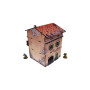 ITALY BALCONY HOUSE elemento scenico WW2 micro art studio DIPINTO prepainted