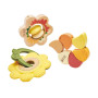 ARTFUL FLOWERS RATTLE TRIO sonagli FIORI in legno E0144 gioco HAPE età 6 mesi +