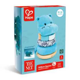 WILLIAM STACKER the met HAPE morbido in legno E0142 hippo IPPOPOTAMO età 10 mesi +