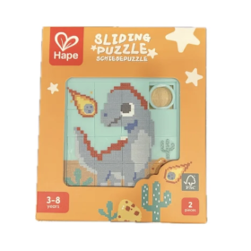 PUZZLE SCORREVOLE sliding DINOSAURO rompicapo HAPE età 3+