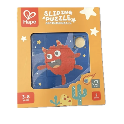 PUZZLE SCORREVOLE sliding MOSTRO rompicapo HAPE età 3+