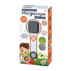 MICROSCOPIO con lente e video BUKI video magnifying microscope KIT SCIENTIFICO età 4+