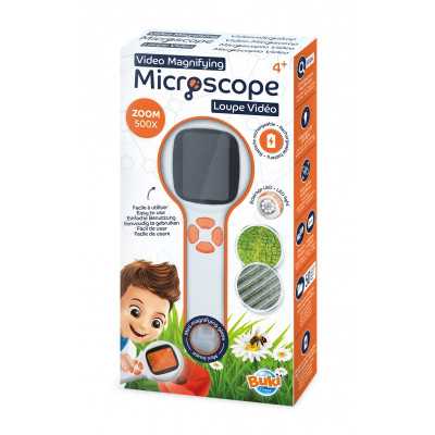MICROSCOPIO con lente e video BUKI video magnifying microscope KIT SCIENTIFICO età 4+