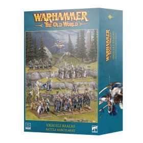 HIGH ELF REALMS set di miniature BATTLE MARCH ARMY warhammer THE OLD WORLD età 12+