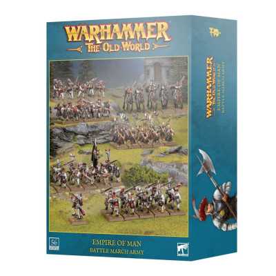 EMPIRE OF MAN set di miniature BATTLE MARCH ARMY warhammer THE OLD WORLD età 12+