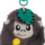 PORTACHIAVI keyring PELUCHE tiny super soft GORILLA pupazzo LEGAMI