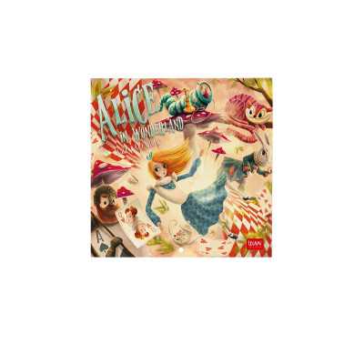 CALENDARIO 2027 da parete ALICE IN WONDERLAND quadrato LEGAMI cm18x18