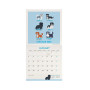 CALENDARIO 2027 da parete DOGS OF THE WORLD quadrato LEGAMI cm18x18