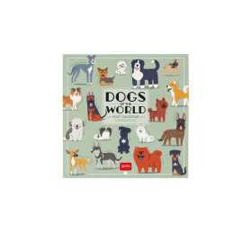CALENDARIO 2027 da parete DOGS OF THE WORLD quadrato LEGAMI cm18x18