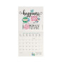 CALENDARIO 2027 da parete NEVER STOP DREAMING quadrato LEGAMI cm18x18