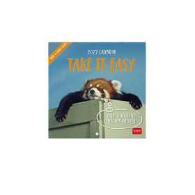 CALENDARIO 2027 da parete TAKE IT EASY quadrato LEGAMI cm18x18